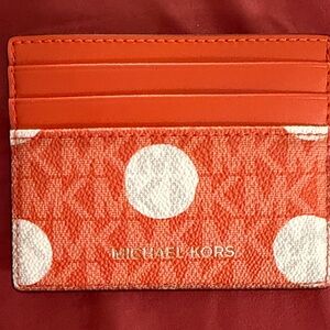 Michael Kors Polka Dot Card Case